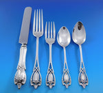 Monticello by Lunt Sterling Silver Flatware Set For 12 Service 60 Pieces