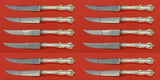 Marlborough by Reed Barton Sterling Silver Steak Knife Custom Set 12pcs Serrated