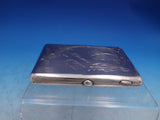 Russian 875 Silver Card Case Engraved Flower & Ribbon Odessa 1908-1926  (#6928)