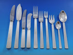 Bernadotte by Georg Jensen Sterling Silver Flatware Set Service 135 pcs Luncheon