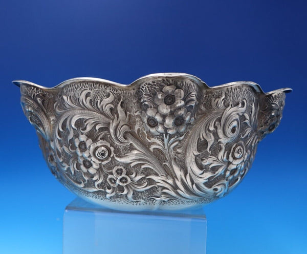 Floral by Whiting Sterling Silver Fruit Bowl #1797H 4 1/4" x 10 1/2" (#7534)