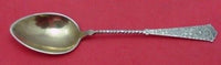 Whiting Sterling Silver Demitasse Spoon Bright-Cut GW 4 1/2"