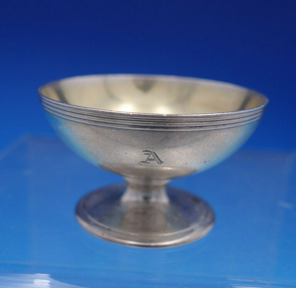 Reeded Edge By Tiffany Sterling Silver Salt Dip Dish Cellar #17668 1197 (#4594)