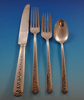 Rambler Rose by Towle Sterling Silver Flatware Set For 8 Service 52 Pieces