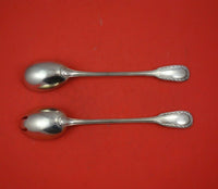 Suffren by Puiforcat French Sterling Silver Salad Serving Set 2pc Orig 10 1/4"