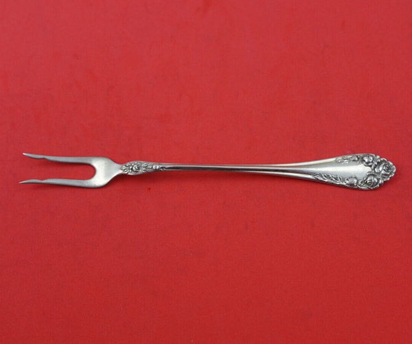 Rose by Wallace Sterling Silver Pickle Fork 2-Tine 6" Serving Silverware