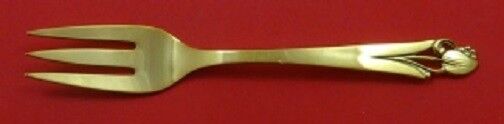 Woodlily Vermeil By Frank Smith Sterling Silver Salad Fork 3-tine 6 7/8" Gold