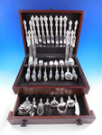 Old Orange Blossom by Alvin Sterling Silver Flatware Set 8 Service 114 pc Dinner