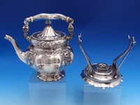 Les Cinq Fleurs by Reed and Barton Sterling Silver Kettle on Stand #95 (#8145)