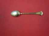 Anitra by Th. Olsens Silver Demitasse Spoon Dark Green Enamel Vermeil 3 3/4"