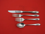 Sculptured Rose by Towle Sterling Silver Regular Size Place Setting(s) 4-Piece