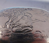 Gorham Silverplate Soap Box #020 Chased Scene Oriental Man Under Tree #3332