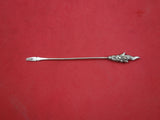 Russian Sterling Silver Cocktail Pick w/ dragon finial .875 mark 4 1/4"