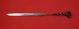 Pattern Unknown by Shiebler Sterling Paper Knife w/ twisted rope handle 11"