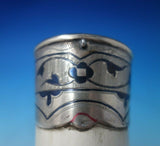 Russian .875 Silver and Niello Drinking Cup Horn with Duck Head Mouth (#5578)