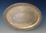 Tiffany & Co. Sterling Silver Tray Footed with Acid Etched Cherubs (#0152)