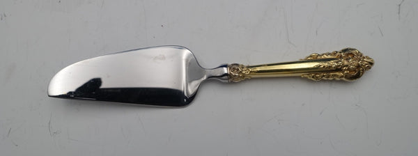 Grande Baroque Gold Accent by Wallace Sterling Cheese Server HH WS original 7"