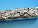 Antique Hammered Applied by Gorham Sterling SIlver Dinner Kn Set 12-Piece Birds