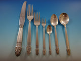 Norse by International Sterling Silver Dinner Flatware Set 8 Service 63 Pieces