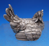 Buccellati Italian .800 Silver Hen Figurine 1 3/4" x 2 1/2" 8.6 ozt. (#8244)