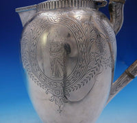 Roberts and Belk English Sterling Silver Tea Pot Grecian Woman w/ Mask (#3939)