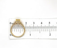 14k Yellow Gold Filigree Ring w/ .61ct Yellow Genuine Natural Sapphire (#J5567)