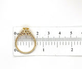 14k Yellow Gold Filigree Ring w/ .61ct Yellow Genuine Natural Sapphire (#J5567)