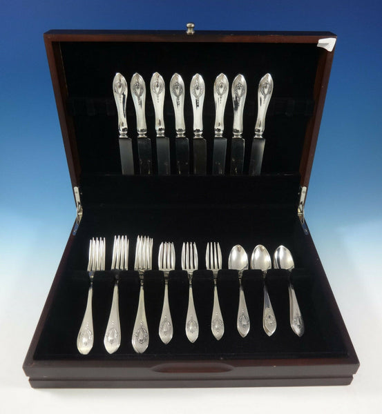 Mount Vernon by Lunt Sterling Silver Flatware Set For 8 Service 32 Pieces