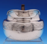 Winthrop by Tiffany and Co Sterling Silver Wood Tea Set 5pc (#9056) Beautiful!