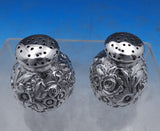 Flora by Shiebler Sterling Silver Salt Pepper Shakers 2pc #1182 2.3ozt. (#8844)