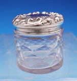 La Pierre Sterling Silver and Glass Dresser Jar with GW Interior #466 (#9162)