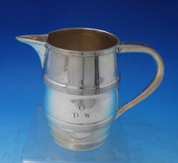 Old Newbury Crafters Sterling Silver Milk Pitcher Barrel Shaped #504 (#6098)