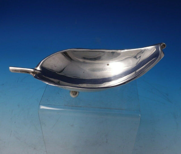 Sciarrotta Italian Sterling Silver Candy Dish Leaf Shape Mid-Century (#5152)