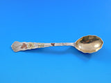 Lap Over Edge Mixed Metals Tiffany & Co Sterling Silver Demitasse Spoon Floral