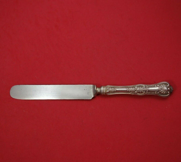 Kings by Wallace Sterling Silver Dinner Knife w/ Blunt SP Blade 9 3/4" Flatware
