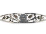 Sterling Freshwater Pearl Leaf and Berry Pin Handwrought Pierced Jewelry #J7048