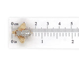 14k Yellow Gold .25cttw Genuine Natural Diamond Bee Fly Pin Jewelry (#J7549)