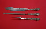 Douvaine by Unger Sterling Silver Nouveau Roast Carving Set 3pc HHWS
