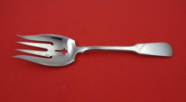 Colonial Fiddle by Tuttle Sterling Silver Salad Serving Fork 9 1/2"