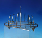 English Georgian Sterling Silver Toast Rack with Applied Feet 4.5 ozt. (#5631)
