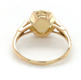 9k Yellow Gold Vintage Genuine Natural Opal Ring Size 6.75 (#J6934)