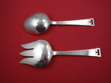 Chinese Key by Allan Adler Sterling Silver Vegetable Serving Set 10"