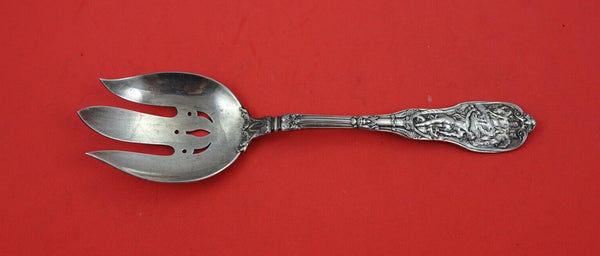 Mythologique by Gorham Sterling Silver Salad Serving Fork pierced 8 1/2"