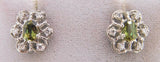 14k Gold Earrings with 1.6ct Genuine Natural Alexandrites and Diamonds (#J648)