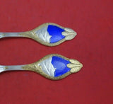 Christmas by A. Michelsen Sterling Silver Fork and Spoon Set 2pc 1913 Scenery