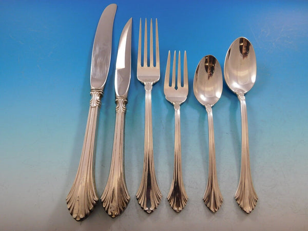 French Regency by Wallace Sterling Silver Flatware Set Dinner Service 53 Pieces