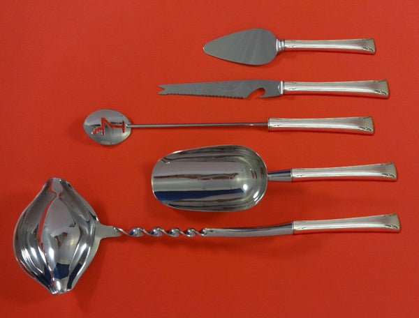 Serenity by International Sterling Silver Cocktail Party Bar Set 5pc Custom Made