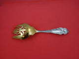 Love Disarmed by Reed & Barton Sterling Salad Serving Fork old dark GW 3tine 11"