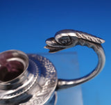 Egyptian Silver Cigar Lighter Hand Engraved with Curved Figural Handle (#8126)