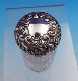 G.H. James and Co English Victorian Sterling Silver Cut Glass Dresser Jar #9247